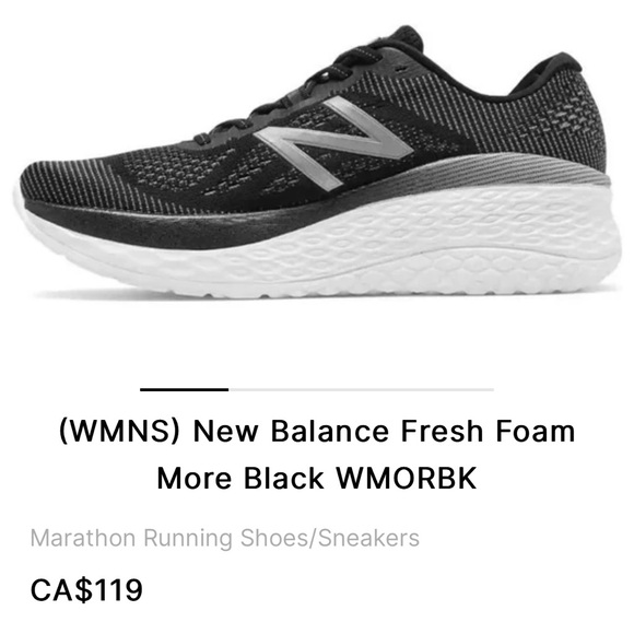 New Balance Fresh Foam More Black - Picture 1 of 5